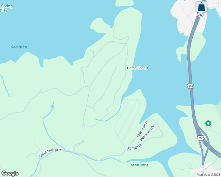 map of restaurants, bars, coffee shops, grocery stores, and more near 2447 Starboard Crest Road in Morristown