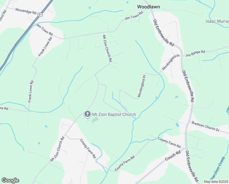 map of restaurants, bars, coffee shops, grocery stores, and more near 511 Mockingbird Place in Jonesborough