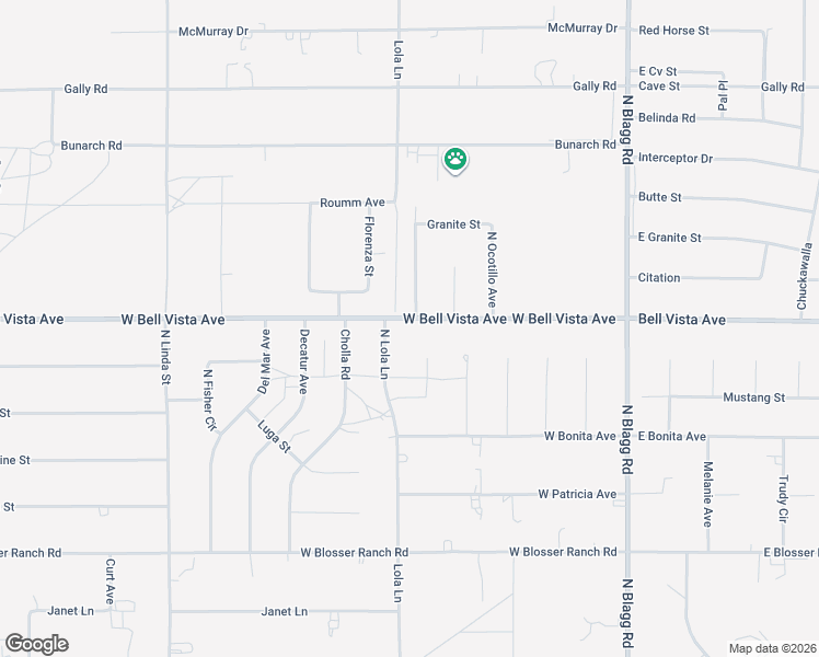 map of restaurants, bars, coffee shops, grocery stores, and more near 471 West Bell Vista Avenue in Pahrump