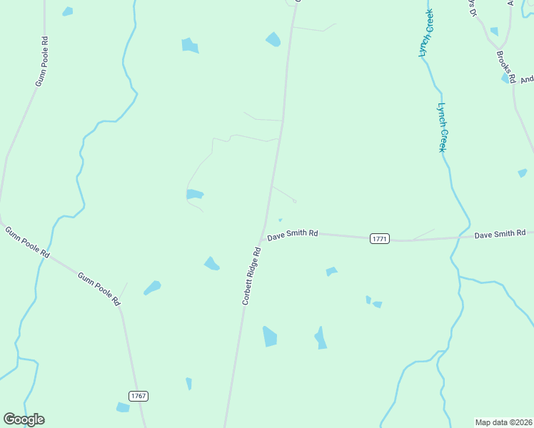 map of restaurants, bars, coffee shops, grocery stores, and more near Corbett Ridge Road in Mebane