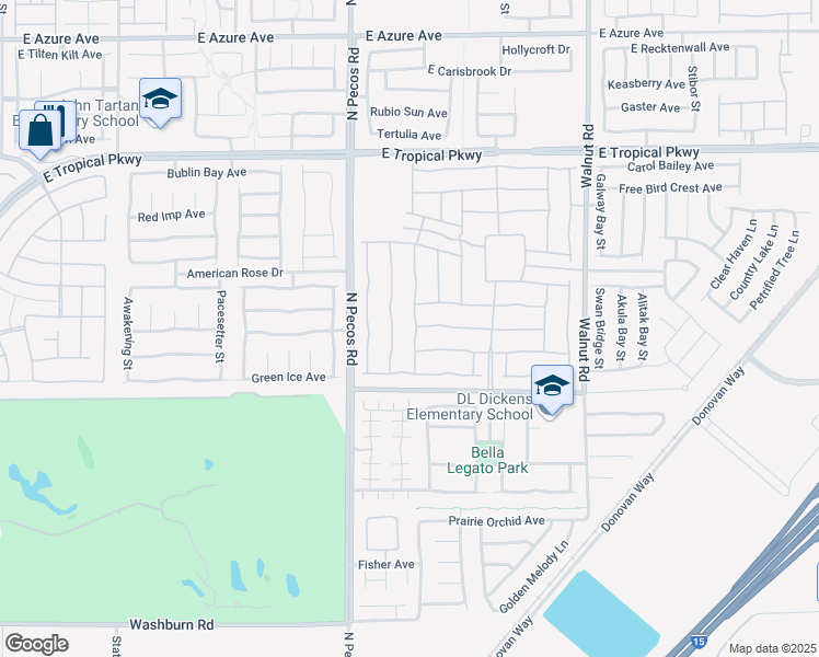 map of restaurants, bars, coffee shops, grocery stores, and more near 5705 Keystone Crest Street in North Las Vegas