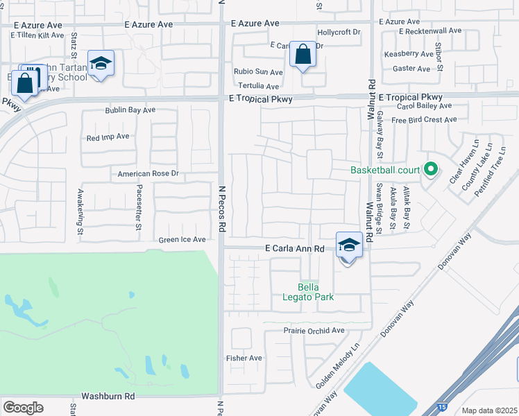 map of restaurants, bars, coffee shops, grocery stores, and more near 5705 Keystone Crest Street in North Las Vegas