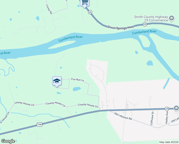 map of restaurants, bars, coffee shops, grocery stores, and more near 101 Hickory Cir in Carthage
