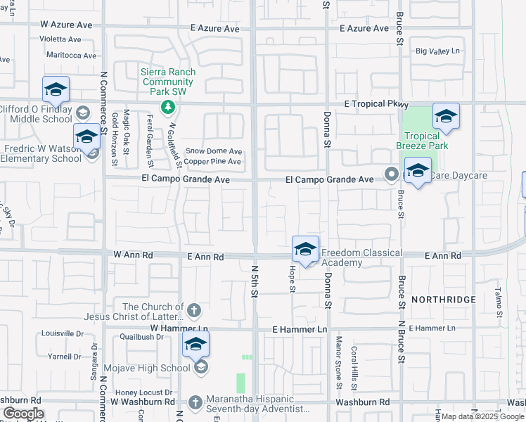 map of restaurants, bars, coffee shops, grocery stores, and more near 5713 Scarlet Rock Street in North Las Vegas