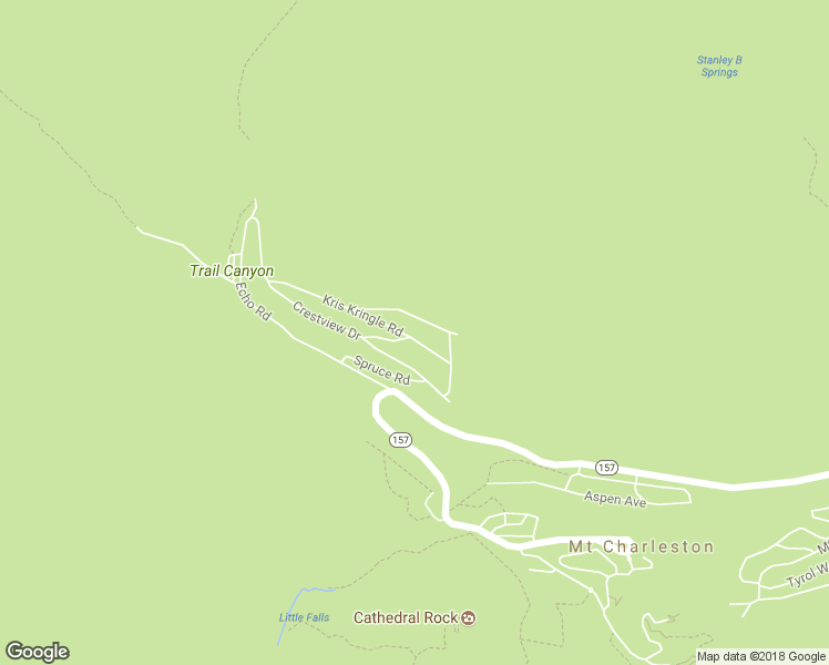 map of restaurants, bars, coffee shops, grocery stores, and more near 286 Kris Kringle Road in Mount Charleston