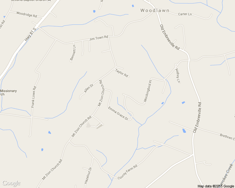 map of restaurants, bars, coffee shops, grocery stores, and more near 511 Mockingbird Place in Jonesborough