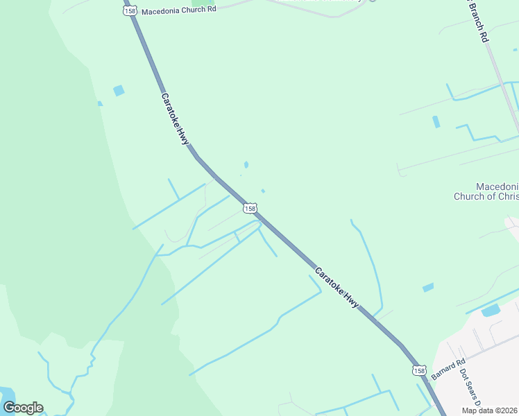 map of restaurants, bars, coffee shops, grocery stores, and more near 6015 Caratoke Highway in Poplar Branch