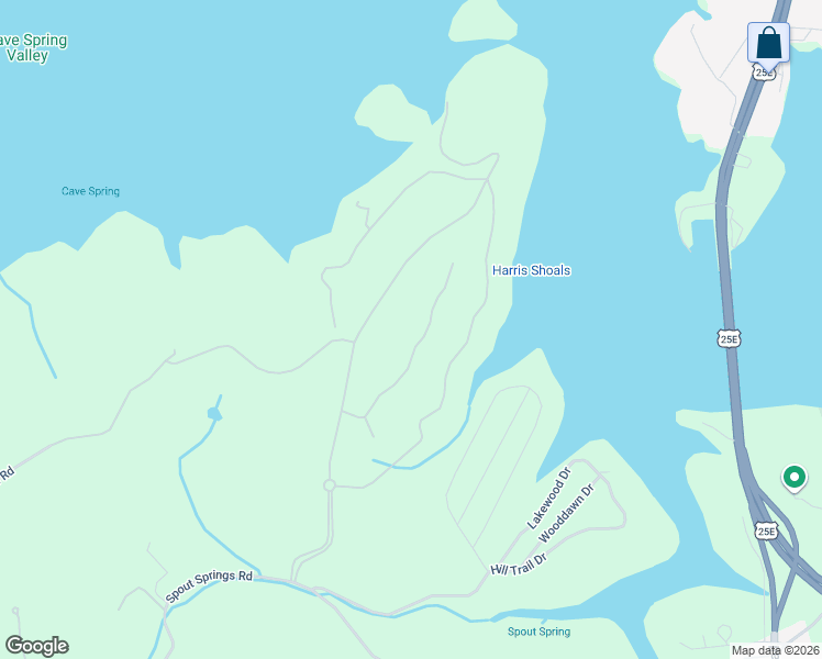 map of restaurants, bars, coffee shops, grocery stores, and more near 2447 Starboard Crest Road in Morristown