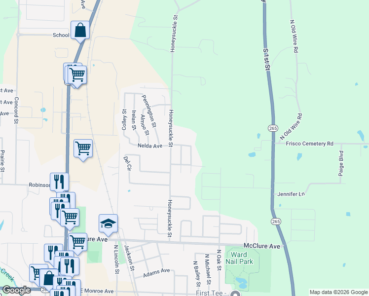 map of restaurants, bars, coffee shops, grocery stores, and more near 619 Dickson St in Lowell