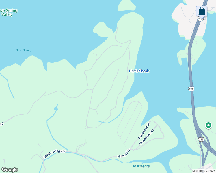 map of restaurants, bars, coffee shops, grocery stores, and more near 2447 Starboard Crest Road in Morristown