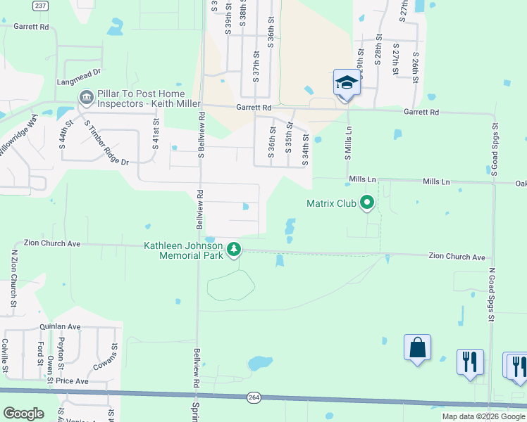 map of restaurants, bars, coffee shops, grocery stores, and more near 601 Stone Ridge Street in Lowell