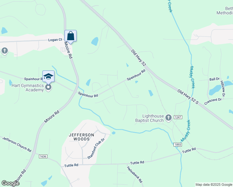 map of restaurants, bars, coffee shops, grocery stores, and more near 113 Grand Worth Way in King