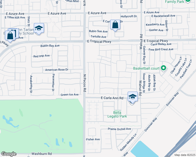 map of restaurants, bars, coffee shops, grocery stores, and more near 5721 Keystone Crest Street in North Las Vegas