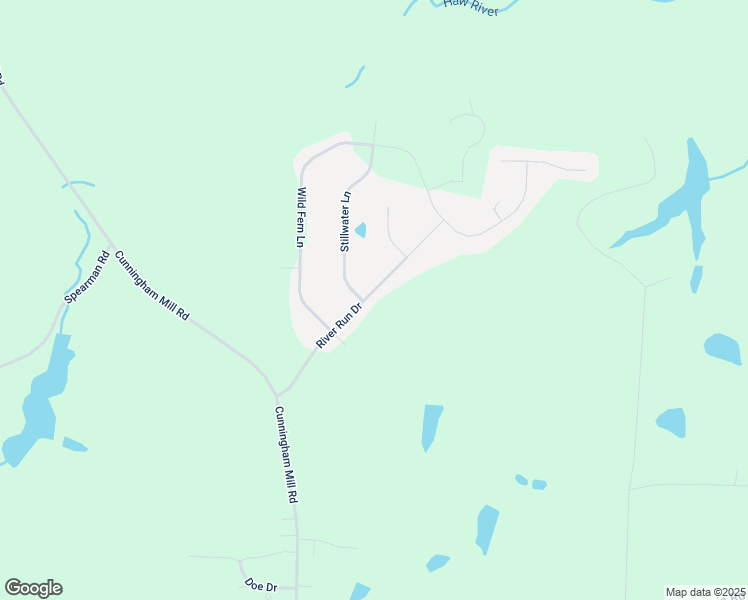 map of restaurants, bars, coffee shops, grocery stores, and more near 271 River Run Drive in Reidsville