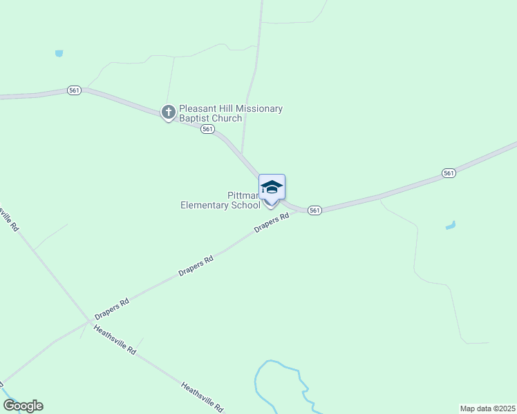 map of restaurants, bars, coffee shops, grocery stores, and more near 25041 North Carolina 561 in Enfield