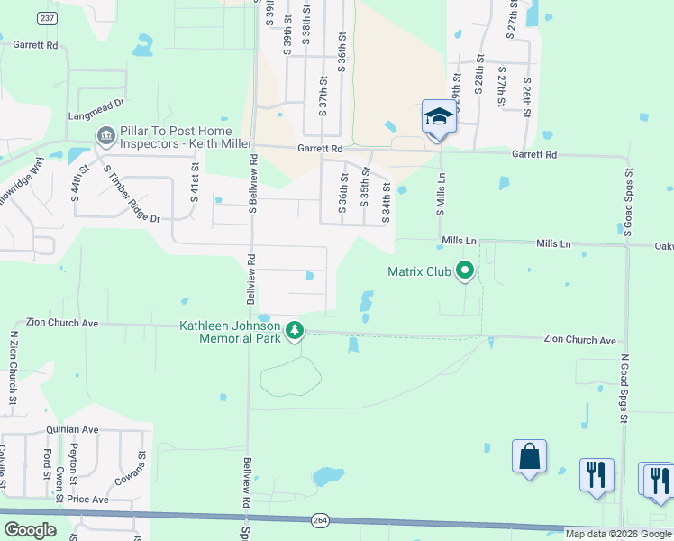 map of restaurants, bars, coffee shops, grocery stores, and more near 601 Stone Ridge Street in Lowell