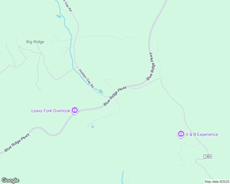 map of restaurants, bars, coffee shops, grocery stores, and more near Blue Ridge Parkway in Purlear
