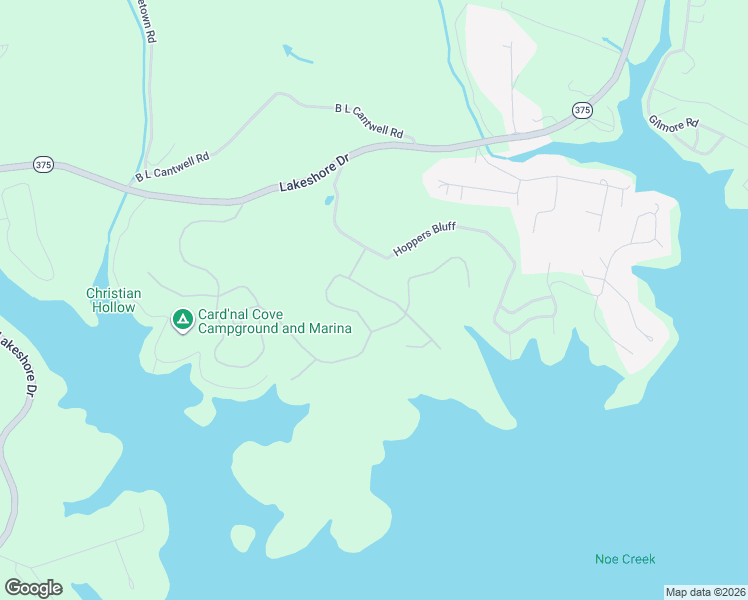 map of restaurants, bars, coffee shops, grocery stores, and more near 412 Tumbleweed Trail in Rutledge