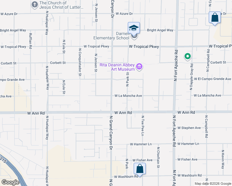 map of restaurants, bars, coffee shops, grocery stores, and more near 5724 North Grand Canyon Drive in Las Vegas
