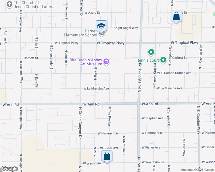 map of restaurants, bars, coffee shops, grocery stores, and more near 5757 North Tee Pee Lane in Las Vegas
