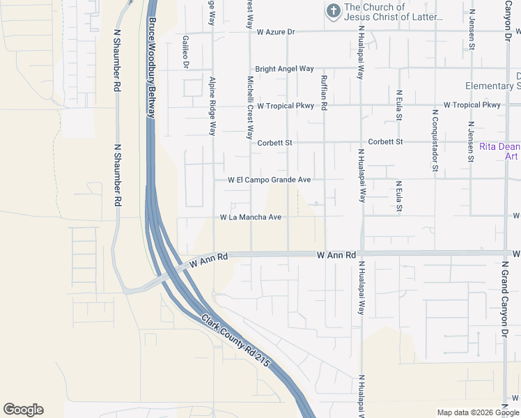 map of restaurants, bars, coffee shops, grocery stores, and more near 10280 West La Mancha Avenue in Las Vegas