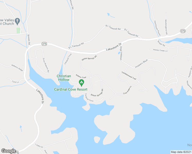 map of restaurants, bars, coffee shops, grocery stores, and more near 174 Cow Poke Lane in Rutledge