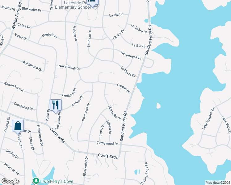 map of restaurants, bars, coffee shops, grocery stores, and more near 113 Gatone Court in Hendersonville