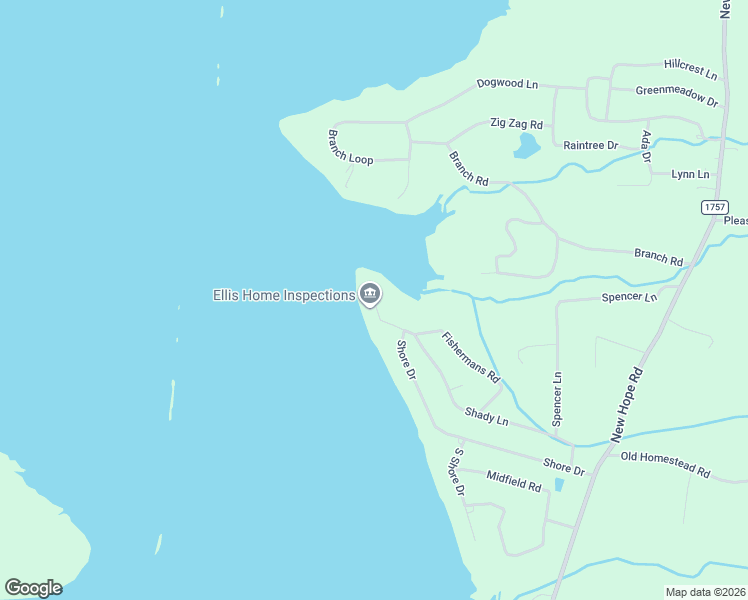 map of restaurants, bars, coffee shops, grocery stores, and more near 498 Fishermans Road in Big Sandy