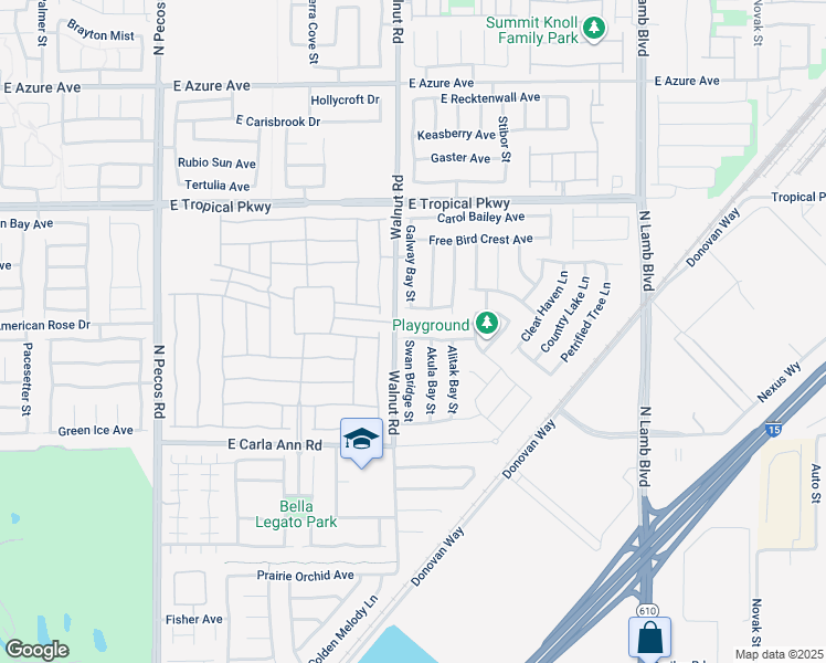 map of restaurants, bars, coffee shops, grocery stores, and more near 3912 Makushin Bay Avenue in North Las Vegas