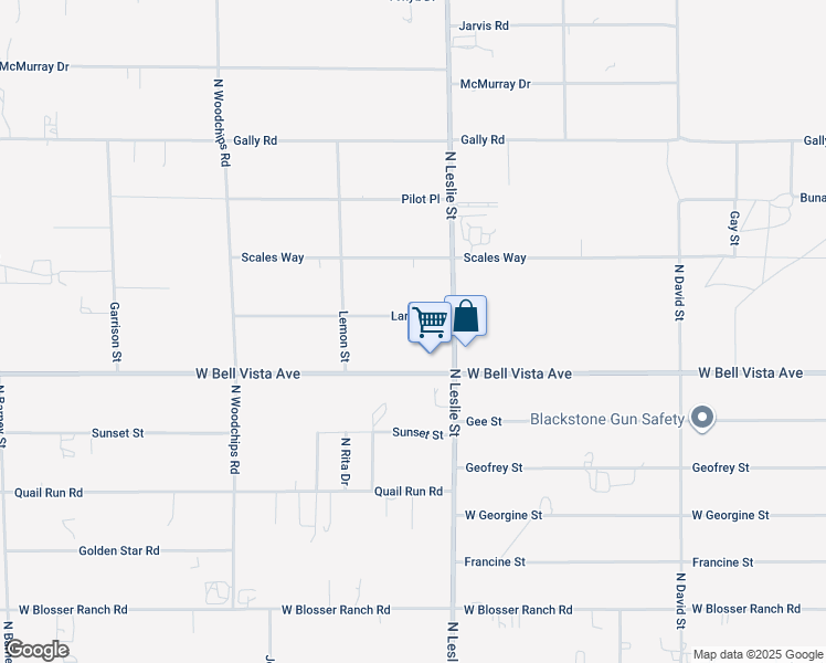 map of restaurants, bars, coffee shops, grocery stores, and more near 2091 Larsen Drive in Pahrump