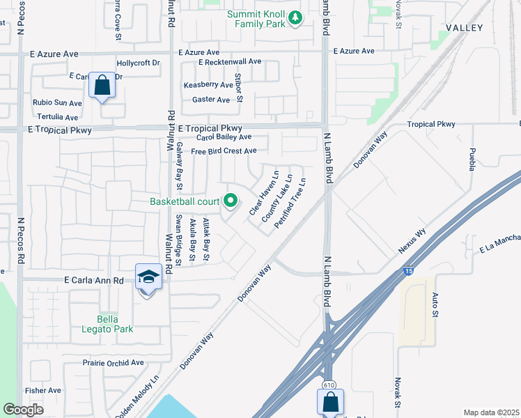 map of restaurants, bars, coffee shops, grocery stores, and more near 5744 Clear Haven Lane in North Las Vegas