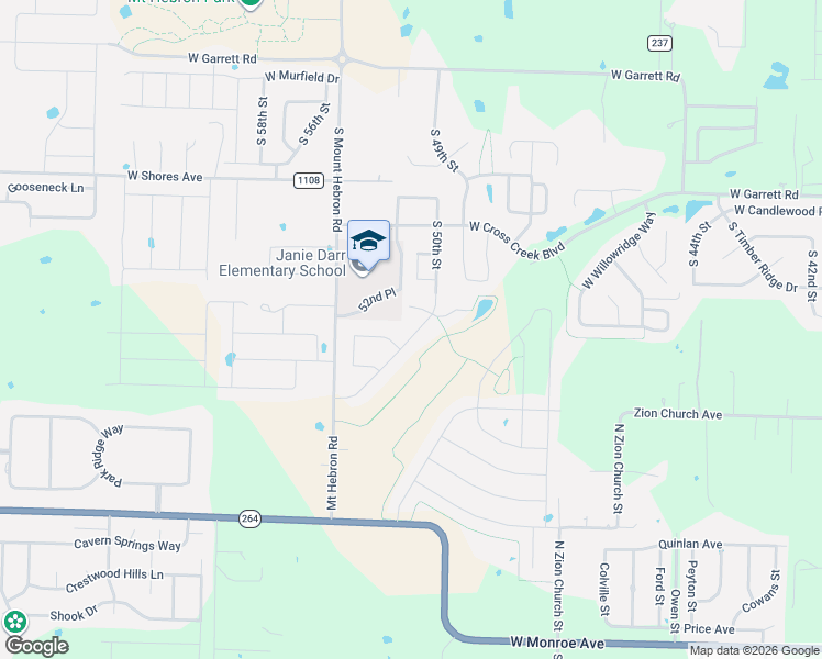 map of restaurants, bars, coffee shops, grocery stores, and more near 2507 West Lakewood Drive in Lowell