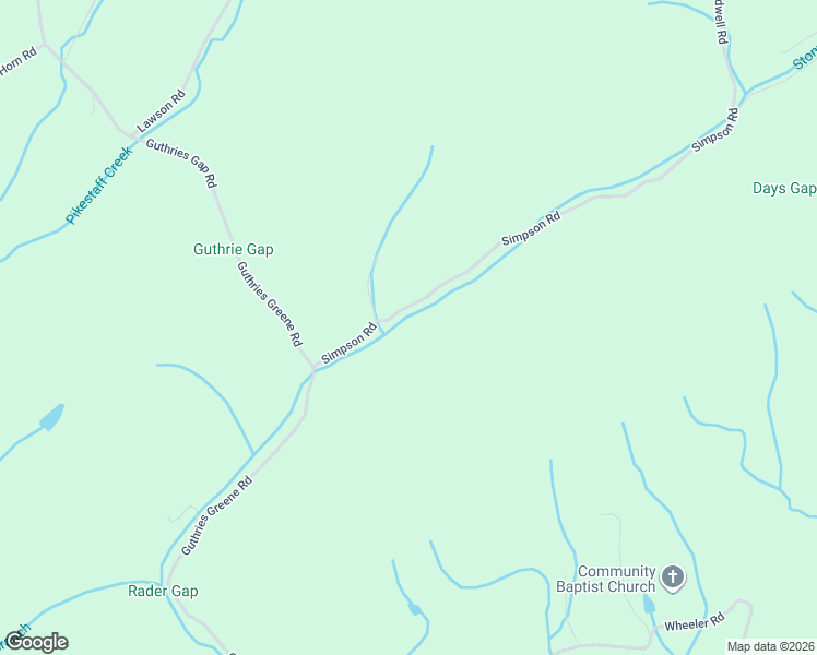 map of restaurants, bars, coffee shops, grocery stores, and more near 326 Simpson Road in Bulls Gap