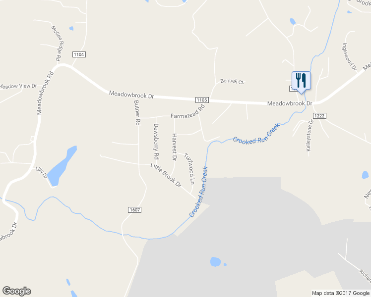 map of restaurants, bars, coffee shops, grocery stores, and more near 250 Turfwood Lane in King