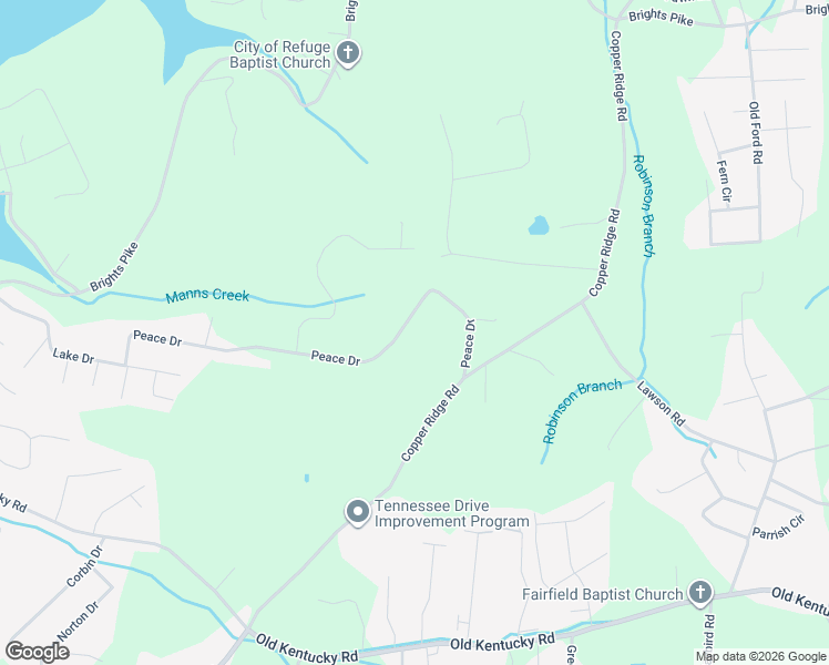 map of restaurants, bars, coffee shops, grocery stores, and more near 4310 Johnson Drive in Morristown