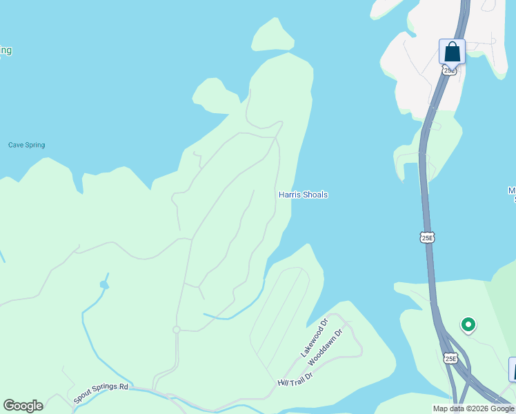 map of restaurants, bars, coffee shops, grocery stores, and more near 2474 Starboard Crest Road in Morristown