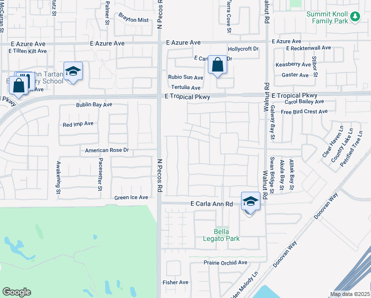 map of restaurants, bars, coffee shops, grocery stores, and more near 5805 Keystone Crest Street in North Las Vegas