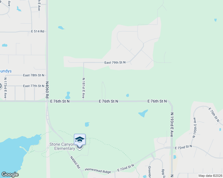 map of restaurants, bars, coffee shops, grocery stores, and more near 18413 E 76th Street North in Owasso