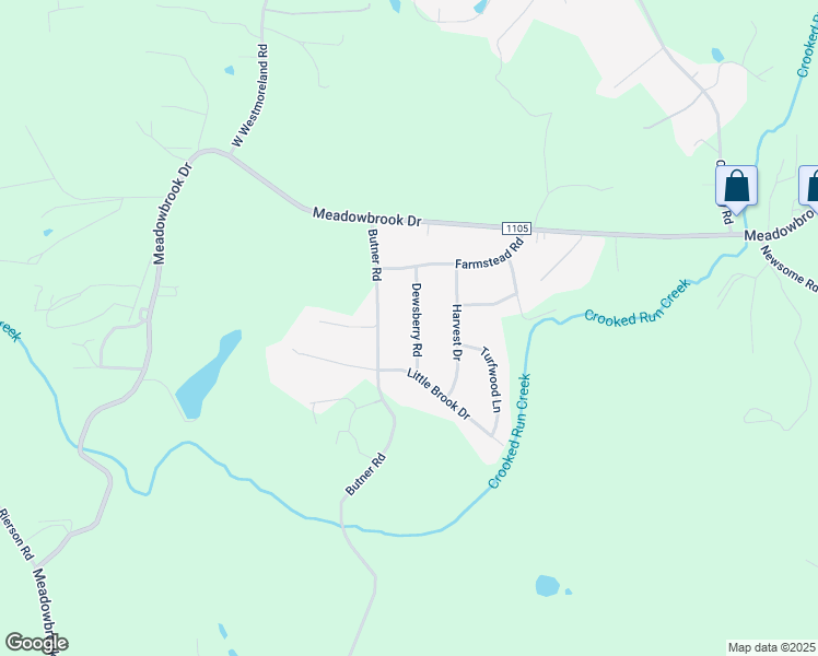 map of restaurants, bars, coffee shops, grocery stores, and more near 126 Dewsberry Road in King