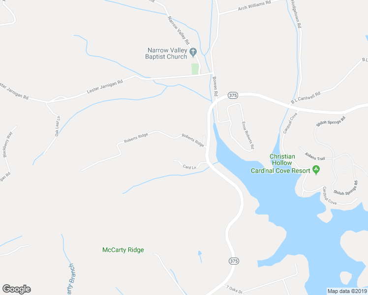 map of restaurants, bars, coffee shops, grocery stores, and more near 207 Roberts Ridge in Rutledge