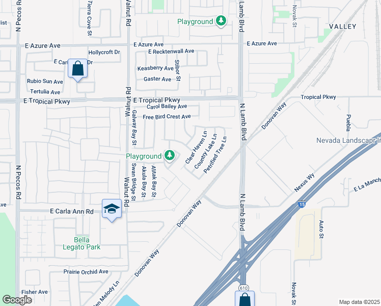 map of restaurants, bars, coffee shops, grocery stores, and more near 4117 Crystal Island Avenue in North Las Vegas