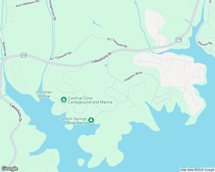 map of restaurants, bars, coffee shops, grocery stores, and more near 311 Tumbleweed Trail in Rutledge