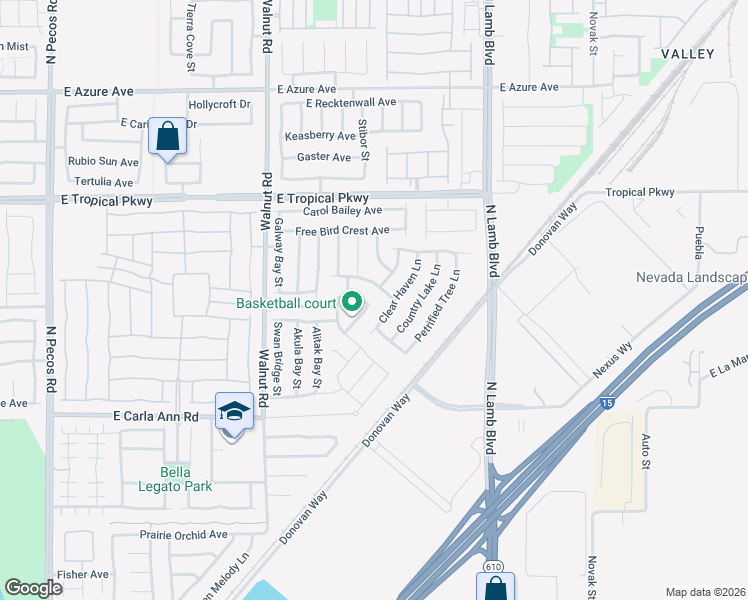 map of restaurants, bars, coffee shops, grocery stores, and more near 4056 Little Bay Avenue in North Las Vegas