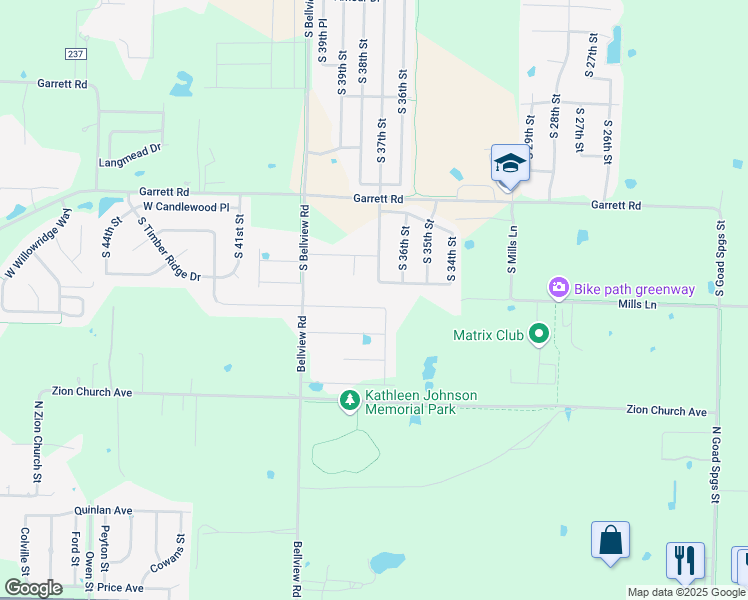 map of restaurants, bars, coffee shops, grocery stores, and more near 1508 Ridgewood Avenue in Lowell
