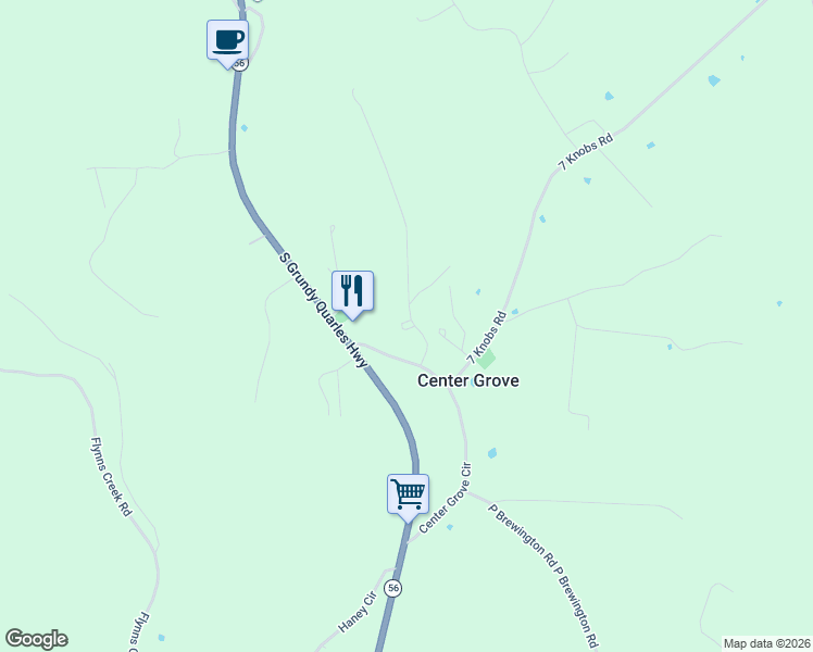 map of restaurants, bars, coffee shops, grocery stores, and more near 147 Hailey Ridge Lane in Gainesboro