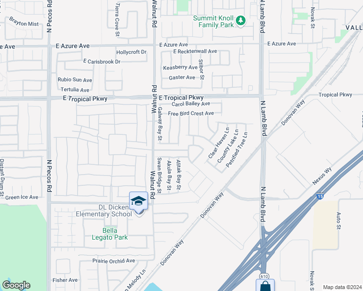 map of restaurants, bars, coffee shops, grocery stores, and more near 5808 Beluga Bay Street in North Las Vegas