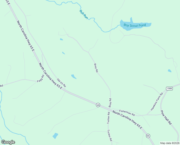 map of restaurants, bars, coffee shops, grocery stores, and more near 1215 Bray Road in Walnut Cove