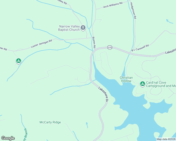 map of restaurants, bars, coffee shops, grocery stores, and more near 212 Roberts Ridge in Rutledge