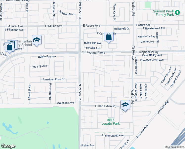 map of restaurants, bars, coffee shops, grocery stores, and more near 5805 Keystone Crest Street in North Las Vegas