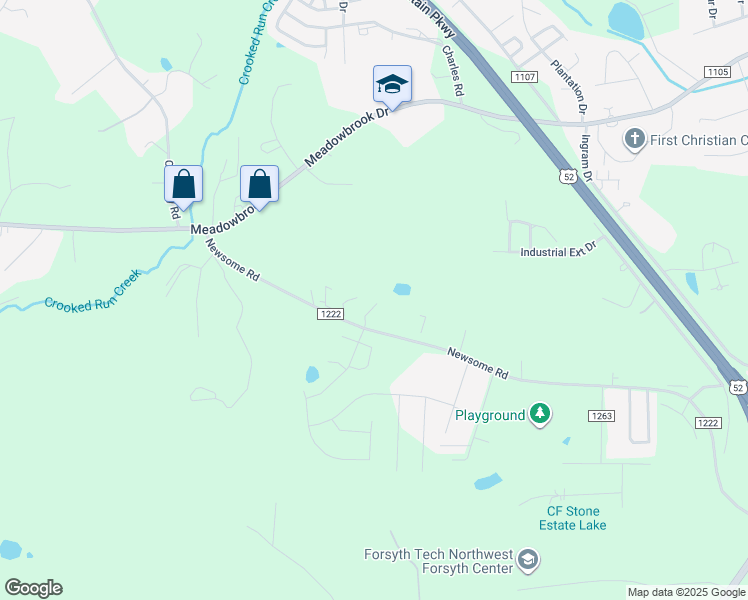 map of restaurants, bars, coffee shops, grocery stores, and more near 600 Newsome Road in King